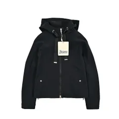 HERNO ヘルノ / FIRST-ACT フーディージャケット ジップアップブルゾン 春夏 レディース ライトアウター ストレッチ ナイロン ネイビー 435777のサムネイル