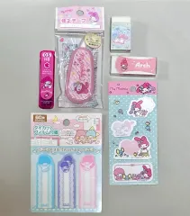 サンリオ マイメロディ キキ＆ララ 懐かしの文具セット メモ帳 シャープペンシル芯 消しゴム