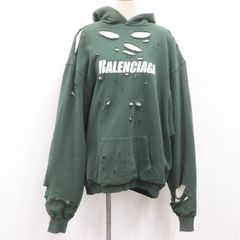 訳あり】【BALENCIAGA】バレンシアガ21ssデストロイ加工フーディー