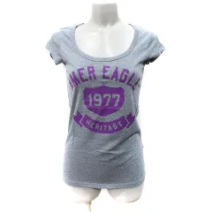 アメリカンイーグル アウトフィッターズ American Eagle Outfitters Tシャツ カットソー 半袖 XS グレー /YI