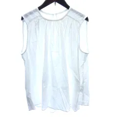 ジャーナルスタンダード レリューム JOURNAL STANDARD relume シャツ ブラウス ノースリーブ 白 ホワイト /AU