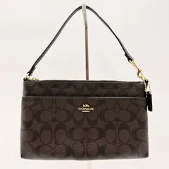 COACH（コーチ）シグネチャー ワンショルダーバッグ PVC ブラウン