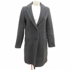 デミルクス ビームス Demi-Luxe BEAMS チェスターコート 総裏地 ウール 38 M チャコールグレー /YK