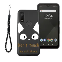 RuiMi for arrows We FCG01/ F-51B? 用のケース for arrows We FCG01/ F-51B? 用のカバー 薄型 軽量化 猫ねこ?通 かわいい 指紋防止 落下防止 耐衝撃 汚れに強い 水洗いできます全面的に保護するカバー