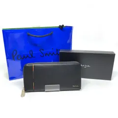 【新古品】 Paul Smith ポール・スミス 長財布 ラウンドファスナー ブラック 【津山店】