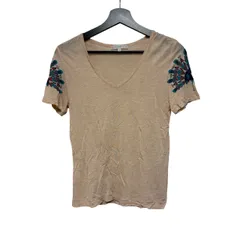 B093 PAUL & JOE SISTER（ポール ＆ ジョー シスター）Tシャツ Vネック ベージュ 1サイズのサムネイル