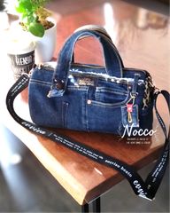 No.717【DENIM✖️RingHandle BAG♡⚮̈】デニムリメイクリングハンドル