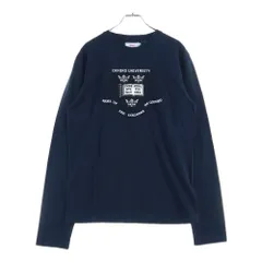 Vintage 55 (ヴィンテージ 55) エンブレム 刺繍 クルーネック ロングスリーブ 長袖 Tシャツ カットソー ブラック