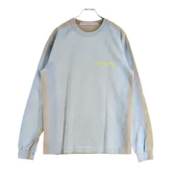 ALEXANDER WANG (アレキサンダーワン) ロゴプリント コットン クルーネック 長袖Tシャツ カットソー ブルー/ブラウンのサムネイル
