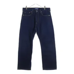 COMME des GARCONS JUNYA WATANABE MAN (コムデギャルソンジュンヤワタナベマン) 04SS ペイントライニング ストレートデニムパンツ インディゴ WM-P024 AD2003