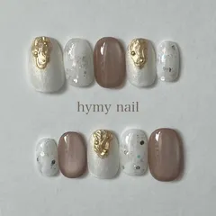 ニュアンスネイル　マグネット　ミラー　卒業式　入学式　結婚式