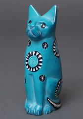 アフリカ ケニア ソープストーン 猫さん No.16 オブジェ 置物 石細工