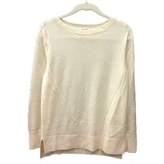 プラステ PLST ニット カットソー 長袖 ウール S 白 アイボリー /MN