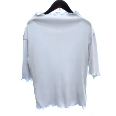 クラシカルエルフ classicalelf カットソー オフネック リブ 半袖 三分袖 M グレー /AU