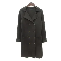 ビーティングハート BEATING HEART チェスターコート ニット ダブル ウール 1 S 茶 ブラウン /MN