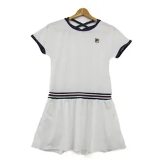 フィラ ワンピース トップス 半袖 スポーツウエア レディース Mサイズ 白×紺 FILA 【中古】のサムネイル