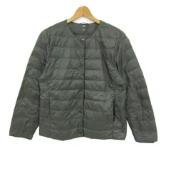 ユニクロ ダウンジャケット ジャンパー アウター ウルトラライトダウン 大きいサイズ レディース XLサイズ カーキ UNIQLO 【中古】