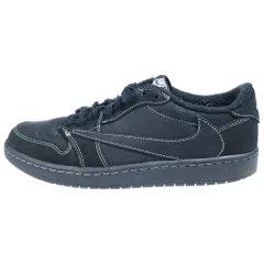 NIKE (ナイキ) ×トラヴィス スコット AIR JORDAN 1 LOW OG SP BLACK PHANTOM エアジョーダン1 ローカットスニーカー US9/27cm DM7866-001