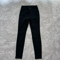 ユニクロ スキニー レギンスパンツ Sサイズ ダークグリーン/ブラック ストレッチ