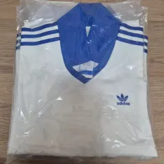 アディダス 白/青 3本線 Tシャツ 新品 xs s L