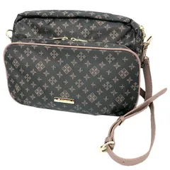 russet ラシット ナイロン モノグラム ショルダーバッグ グレー aq12598