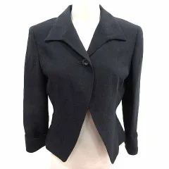 ロートレアモン LAUTREAMONT テーラードジャケット 総裏地 2 M 黒 ブラック /YK