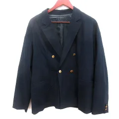 レイジブルー RAGEBLUE テーラードジャケット ダブル 総裏地 S 紺 ネイビー /AU