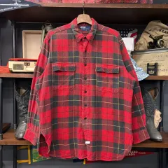 90s ポロ ラルフローレン ソフト フランネル タータンチェック ワークシャツ コンフォートフィット N661