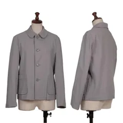 トリココムデギャルソンtricot COMME des GARCONS コットン混紡ラウンドカラージャケット グレーS