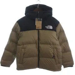 ザノースフェイス THE NORTH FACE タグ付き ND92559 ヌプシ フーディー ダウンジャケット ブラック クラシックカーキ L