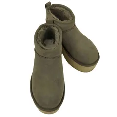 アグ UGG Classic Ultra Mini Platform クラシック ウルトラ ミニ プラットフォーム ムートン ブーツ レディース JPN：22 