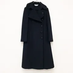 SPORTMAX　スポーツマックス　ロングコート　ステッチ　ウール　ブラック　イタリア製　レディース　40　 b00229のサムネイル