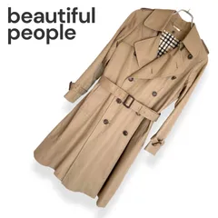 beautiful people ビューティフルピープル ベージュ レディース アウター ジャケット トレンチコート スプリングコート カジュアル【サイズ140】Sサイズ相当 964KZのサムネイル