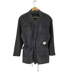 ユーズドフルギ USED古着 ラムレザーハーフコート メンズ 表記無 