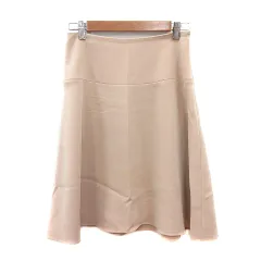 セオリー Theory フレアスカート ひざ丈 0 XS ベージュ /MN