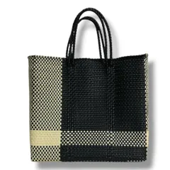 Letra レトラ メルカドバッグ ブラック×ベージュ カゴ トート 軽量 シンプル レディース 夏 ゴーゴー古着マルイ草加店3327のサムネイル