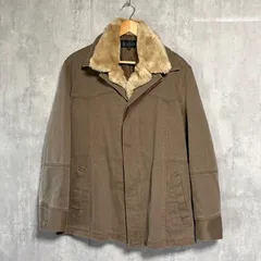 ムッシュニコル MONSIEUR NICOLE フェイクファー ハーフコート ブラウン 50 LL XL 茶 サーモライト Thermolite 中綿 ブルゾン ジャケット ボア  キルティング 裏地 メンズ  Y2K アーカイブ archive 平成 00s