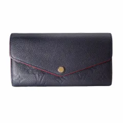 【返品OK】ルイヴィトン ポルトフォイユ サラ M62125 アンプラント マリーヌルージュ 長財布 青 ブルー 紺【送料無料】【中古】