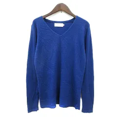 アズールバイマウジー AZUL by moussy ニット セーター Vネック 長袖 S 紺 ネイビー /MN