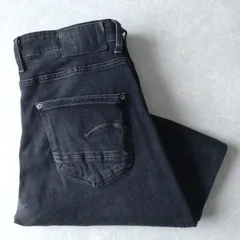 ■古着 G-STAR RAW ジースターロゥ REVEND SKINNY ブラックジーンズ デニムパンツ 実寸W34L30【L5562】