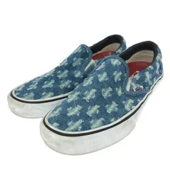 VANS バンズ スリッポン 表記サイズ:9 クラッシュ加工/デニム/20ss    ブルー メンズ / 243001001557