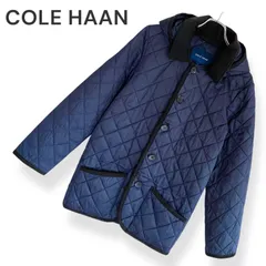 COLE HAAN コールハーン ネイビー メンズ アウター ジャケット ジャンパー キルティングジャケット ブルゾン 長袖 防寒 美品【Sサイズ】965KZのサムネイル