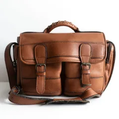 【美品】PORTER 【BARON レザー ショルダー】ポーター ブラウン バロン バック BAG 吉田カバン 26020365