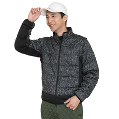 新品 [キャロウェイ] メンズ 中綿 2WAY フルジップブルゾン (スターストレッチ:撥水性・透湿性・防風性) / ゴルフ アウター / C24215105 1010_ブラック LL