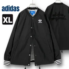 アディダス adidas originals★刺しゅう入り ナイロンスタジャン ジャケット★キルティング裏地★SST★ブラック★メンズO    #2602F046