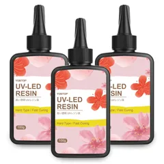 ハードタイプ 高い透明 クリア 急速硬化 低粘度 UV/LED対応 詰替用 大容量 初心者向け 黄変しにくい 低刺激性 レジン液 低アレルギー性 非毒性 VOCなし 300g 手作りクラフト DIY アクセサリー制作 UVレジン液 ジュエリー 用途広い