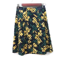 ケティ KETTY フレアスカート ひざ丈 刺繍 花柄 1 S マルチカラー/YI