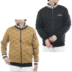 トミーヒルフィガー]　メンズ ロゴジャガードニット リバーシブルジャケット/ゴルフ/THMA574