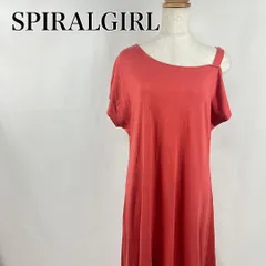 SPIRALGIRL　スパイラルガール　アシンメトリー　ロング　フレア　ワンショルダー　半袖ワンピース 3867