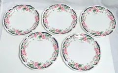【未使用品】 Giovanni Valentino ジョバンニ・バレンチノ 花柄 食器プレート 5枚セット KA01303 H